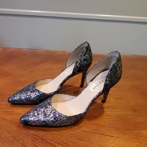 LK Bennett metallic heels